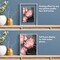 Americanflat Floating Aluminum Picture Frame - Sleek Aluminum Photo Frame for Wall Display - Black Metal Molded Frame - Shatter Resistant Glass - Hanging Hardware